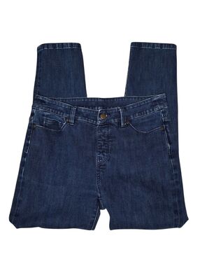 Soft Surroundings Straight Leg Jeans Womens Petite Small Blue Stretch Pockets